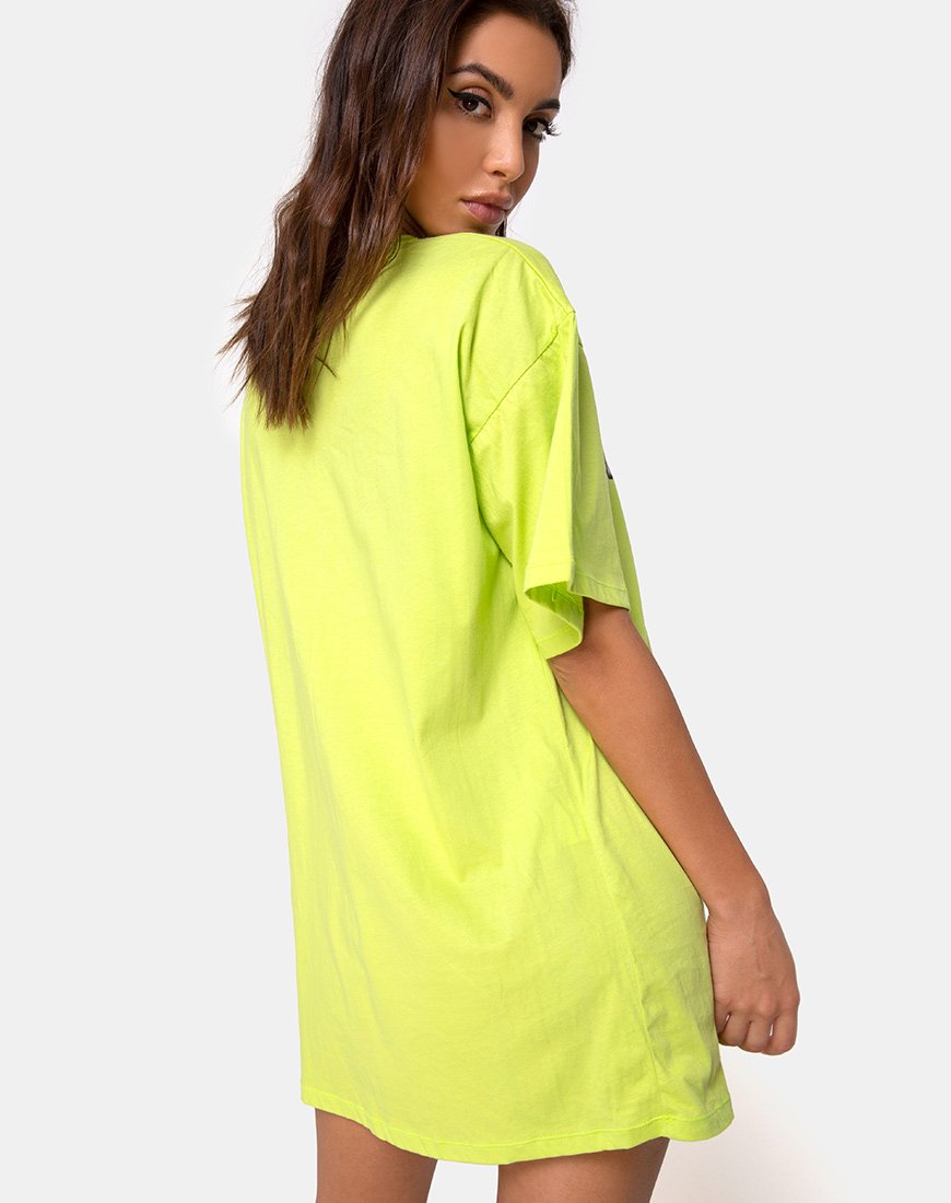 Afbeelding van Sunny Kiss T-shirt in Lime met Cherubijn