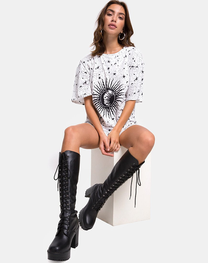 Sunny Kiss T-shirt in White Cosmo