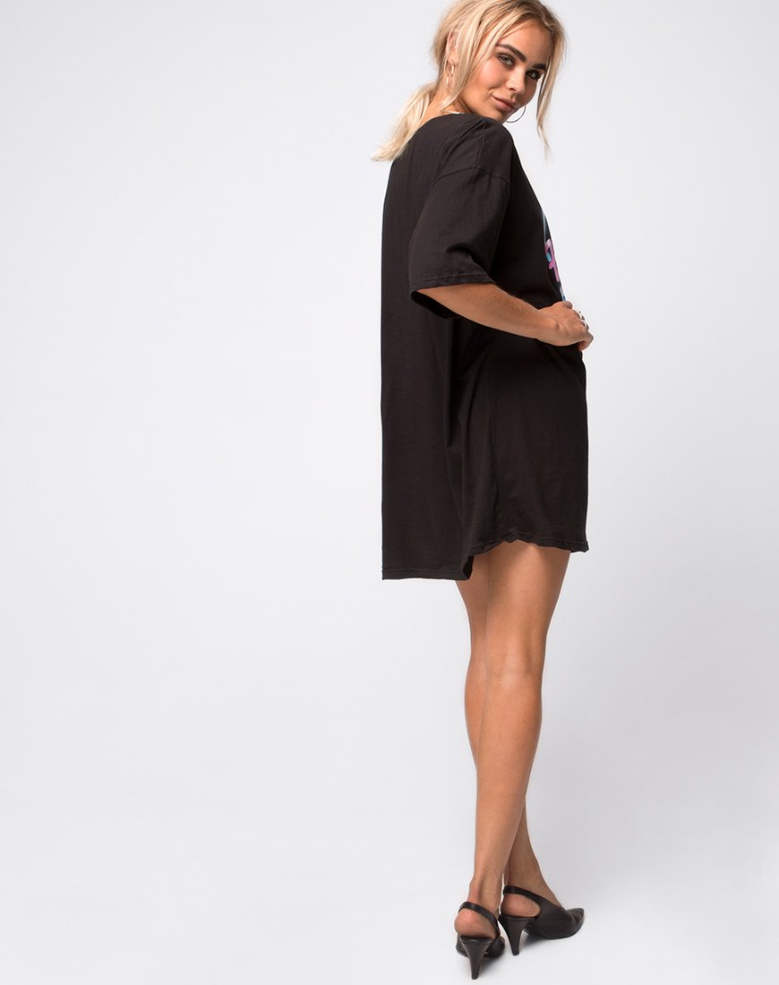 Afbeelding van Sunny Kiss T-shirt in zwart Heart Breaker