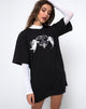 Afbeelding van Sunny Kiss T-shirt in zwart Voor altijd of nooit