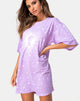 Afbeelding van Zonnig kusje T-shirt in lila cosmo