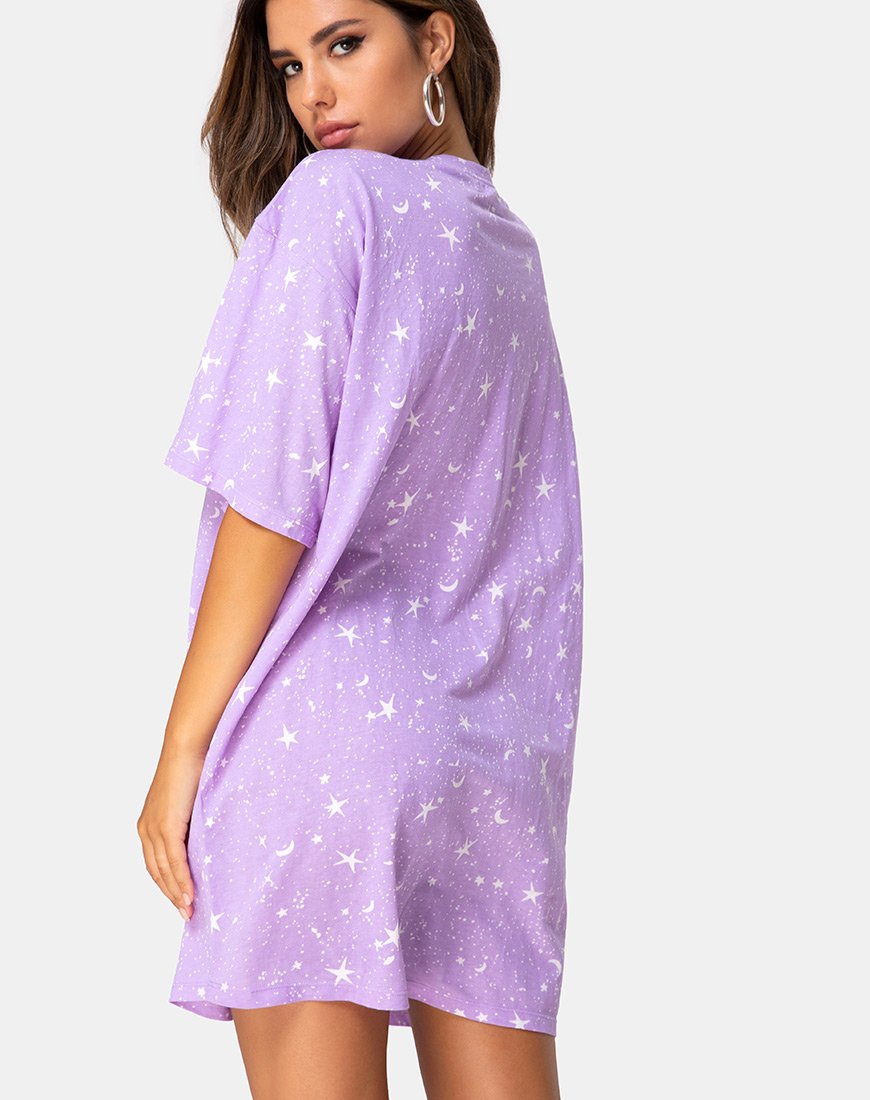 Afbeelding van Zonnig kusje T-shirt in lila cosmo
