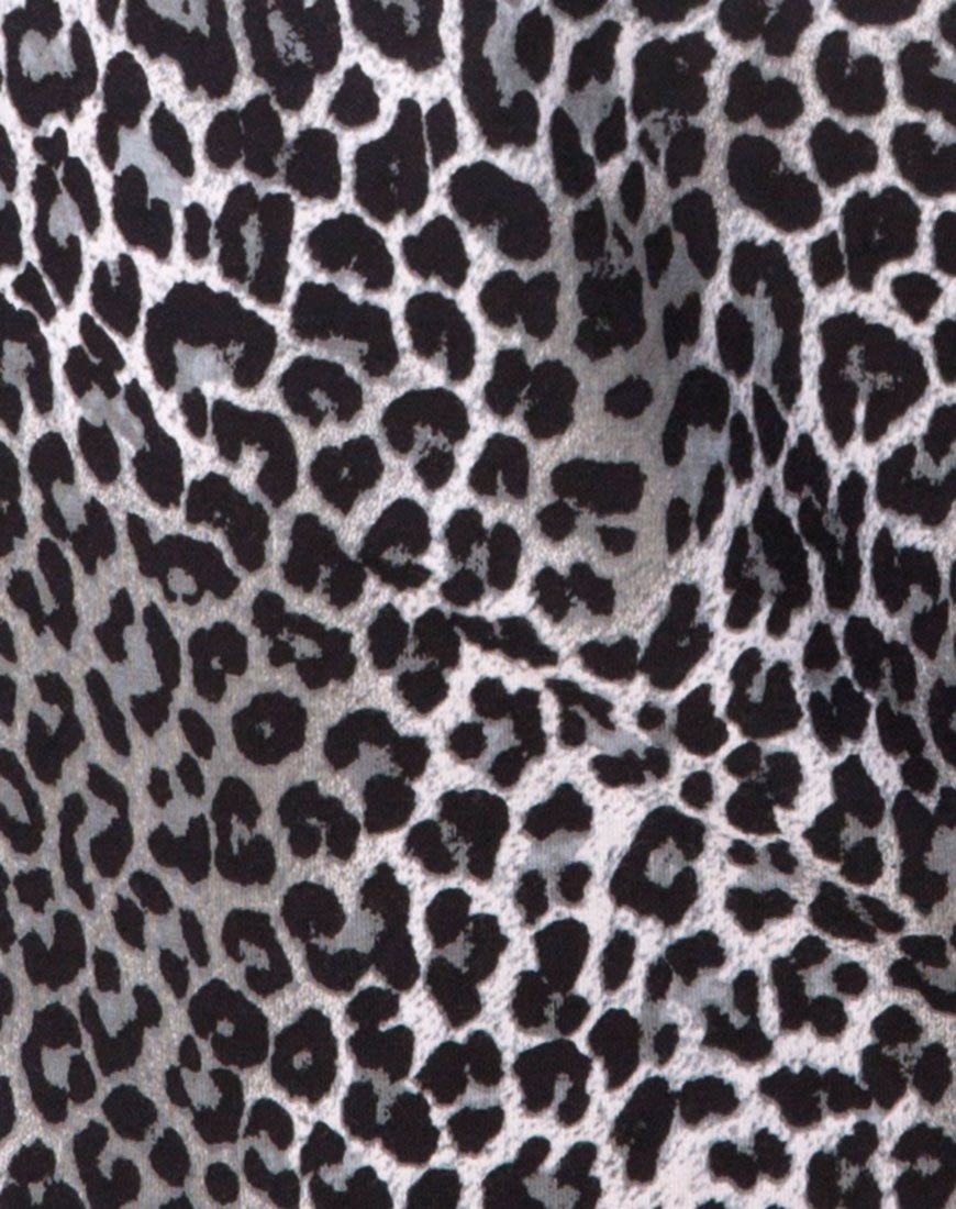 Afbeelding van Sunny Kiss T-shirt in Rar Leopard Grey