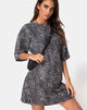 Afbeelding van Sunny Kiss T-shirt in Rar Leopard Grey