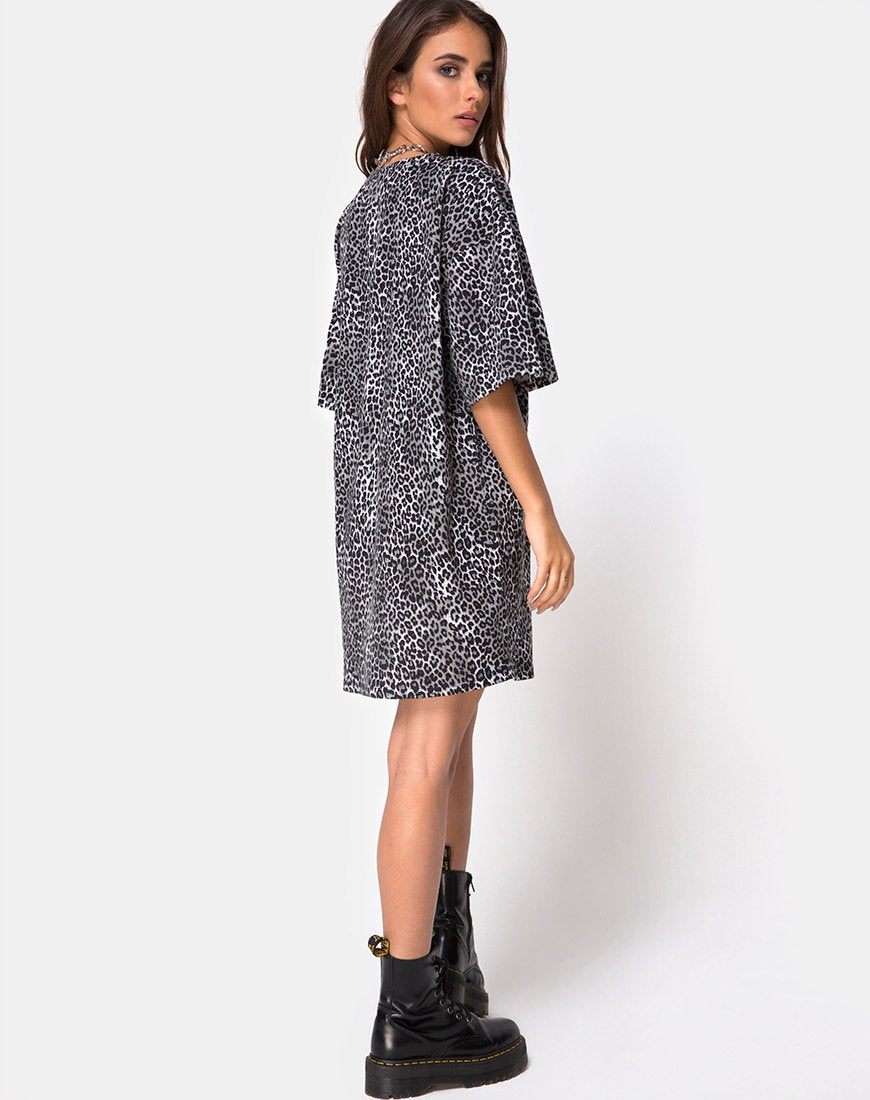 Afbeelding van Sunny Kiss T-shirt in Rar Leopard Grey