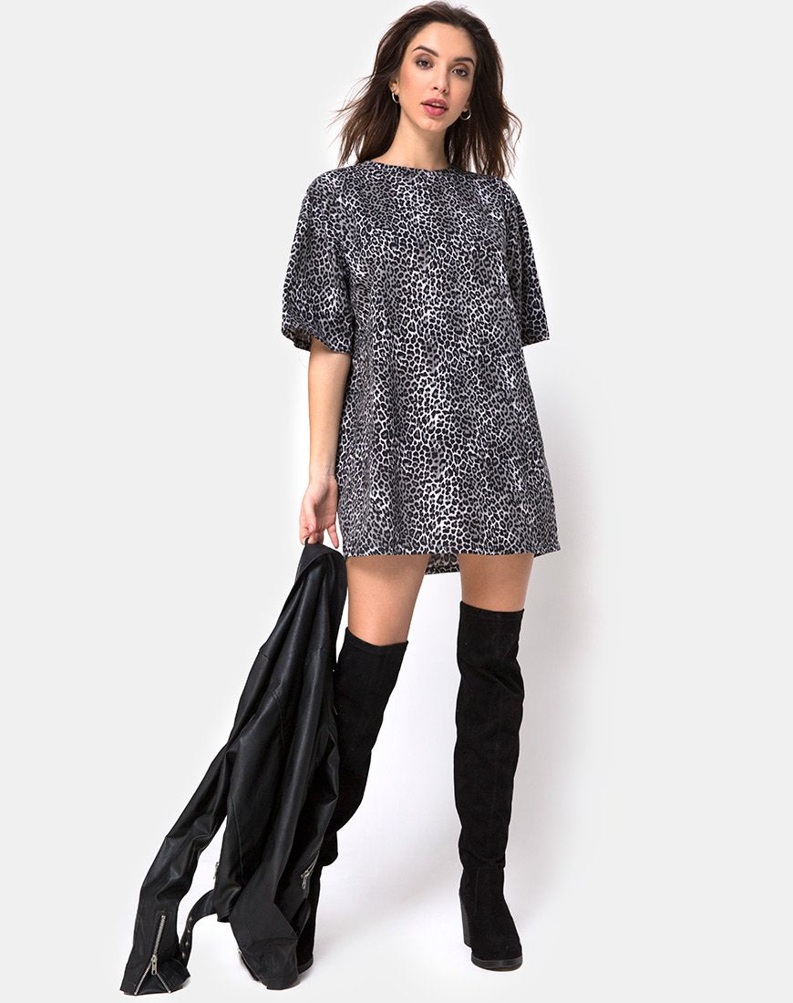 Afbeelding van Sunny Kiss T-shirt in Rar Leopard Grey