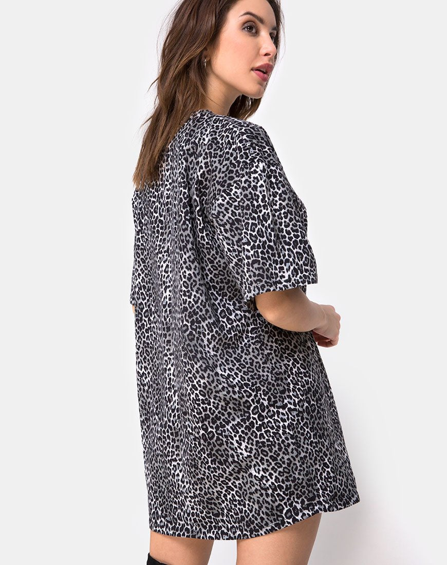 Afbeelding van Sunny Kiss T-shirt in Rar Leopard Grey