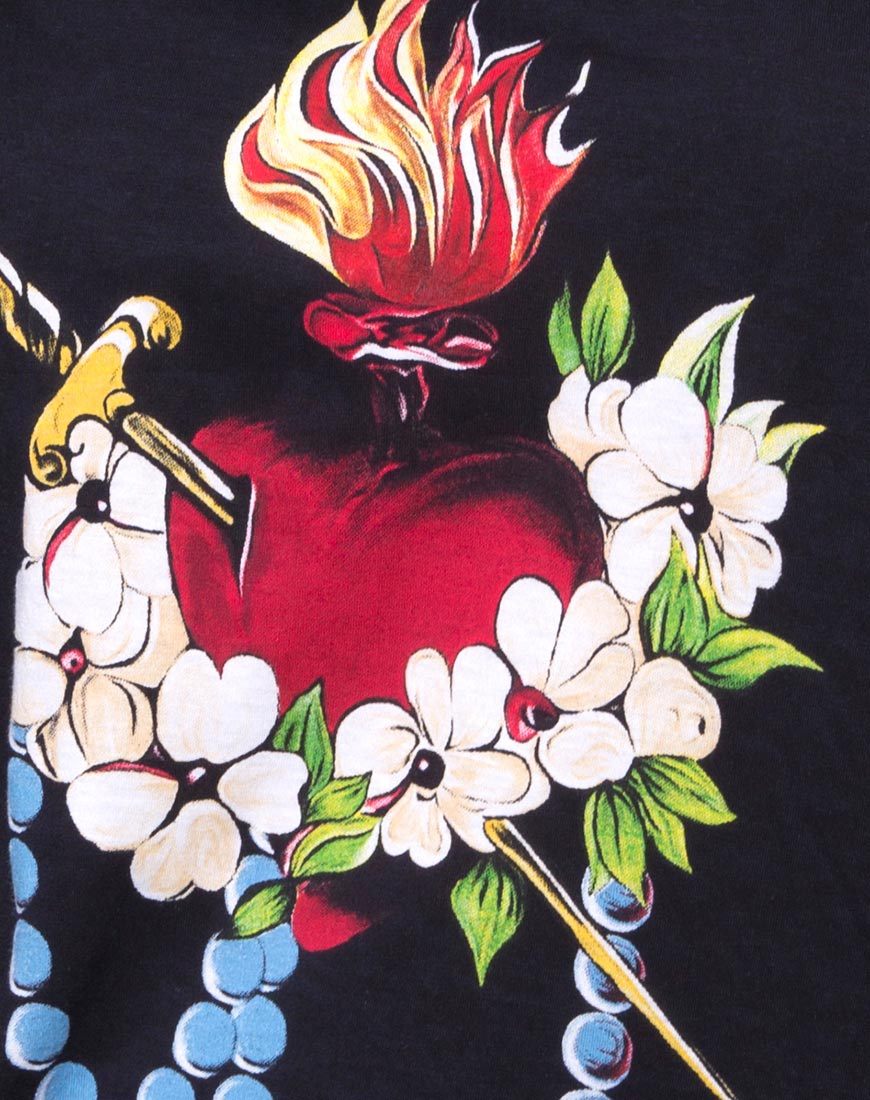 Afbeelding van Sunny Kiss Oversize T-shirt in Sacred Heart