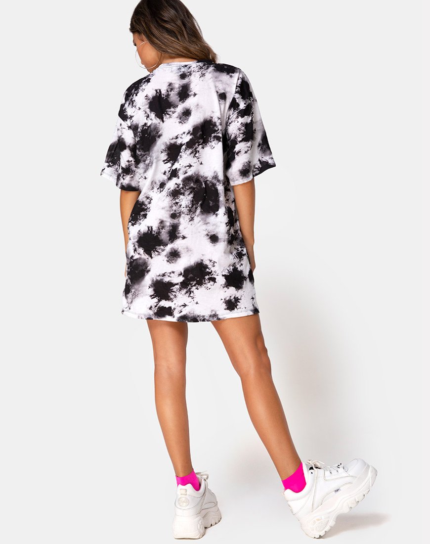 Afbeelding van Sunny Kiss T-shirt in Tie Dye Celestial Lime