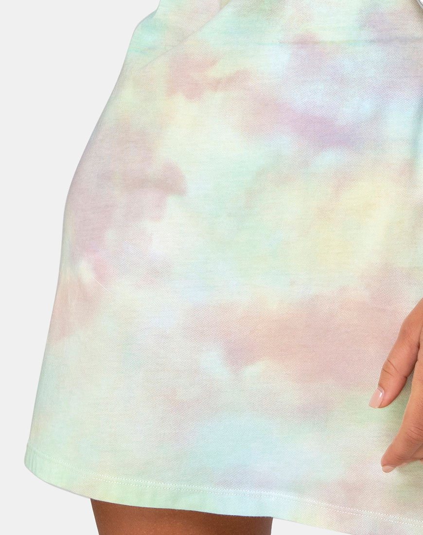 Afbeelding van Sunny Kiss Tee Dress in Pastel Tie Dye