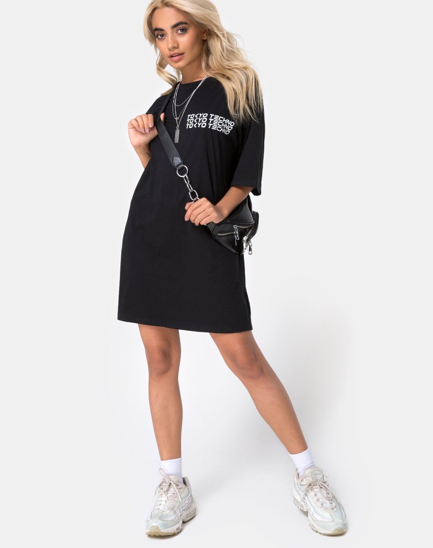 Afbeelding van Sunny Kiss Oversize T-shirt in Tokio Techno