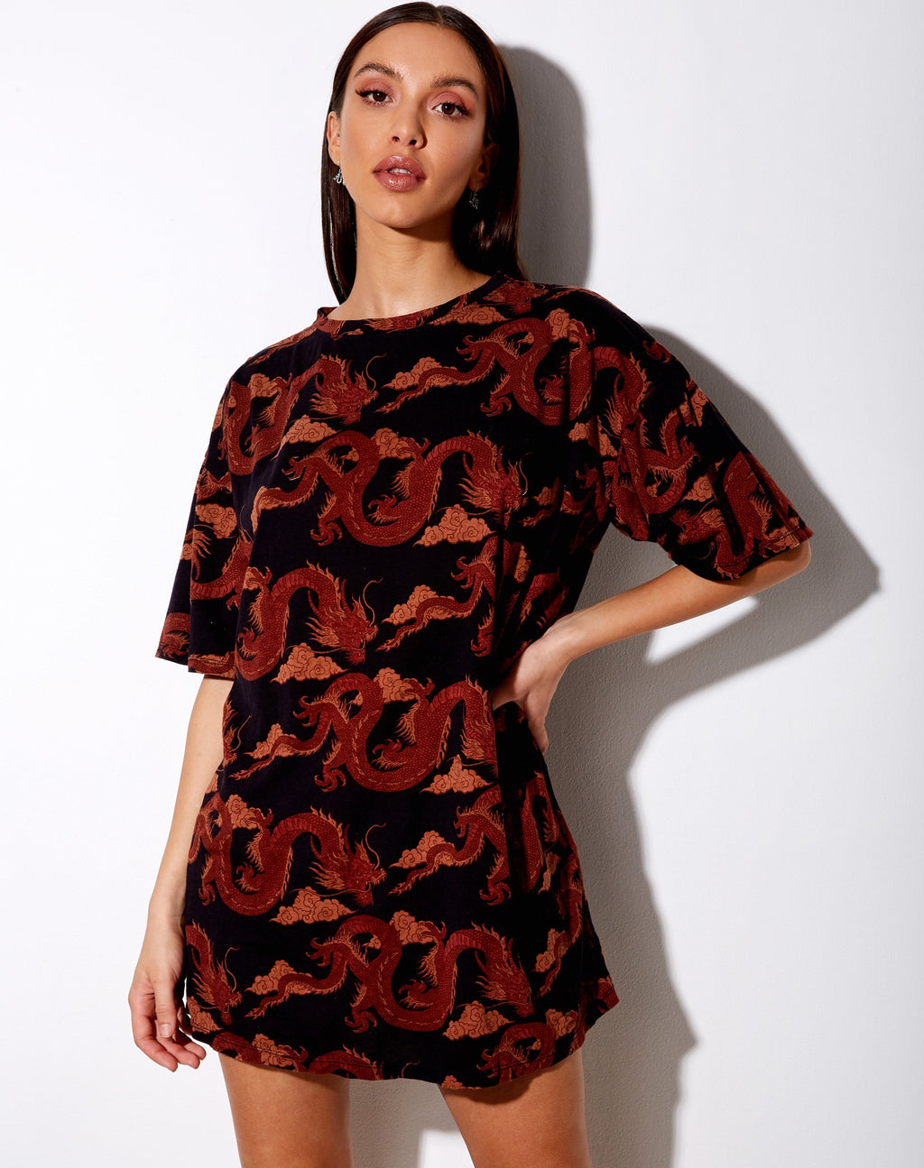 Sunny Kiss T-shirt in ton-sur-ton drakenoranje