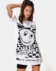 Afbeelding van Sunny Kiss T-shirt in wit met zwart Dream Scape