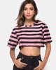 Afbeelding van Super Cropped Tee in Campbell Stripe