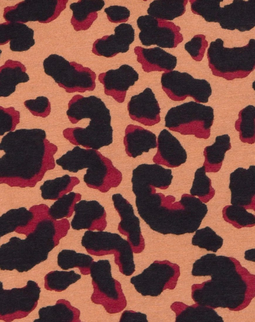 Afbeelding van Super Cropped Tee in Jungle Leopard