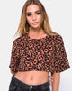 Afbeelding van Super Cropped Tee in Jungle Leopard