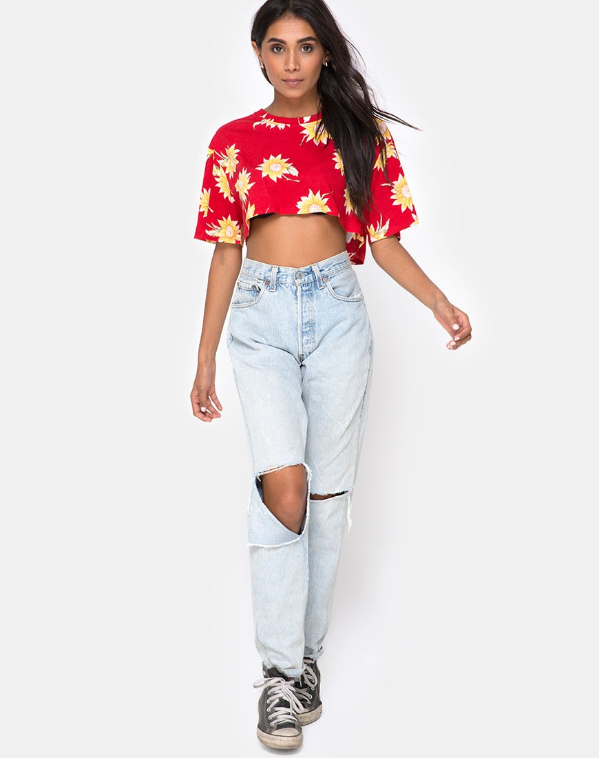 Afbeelding van Super Cropped Tee in Sunny Days