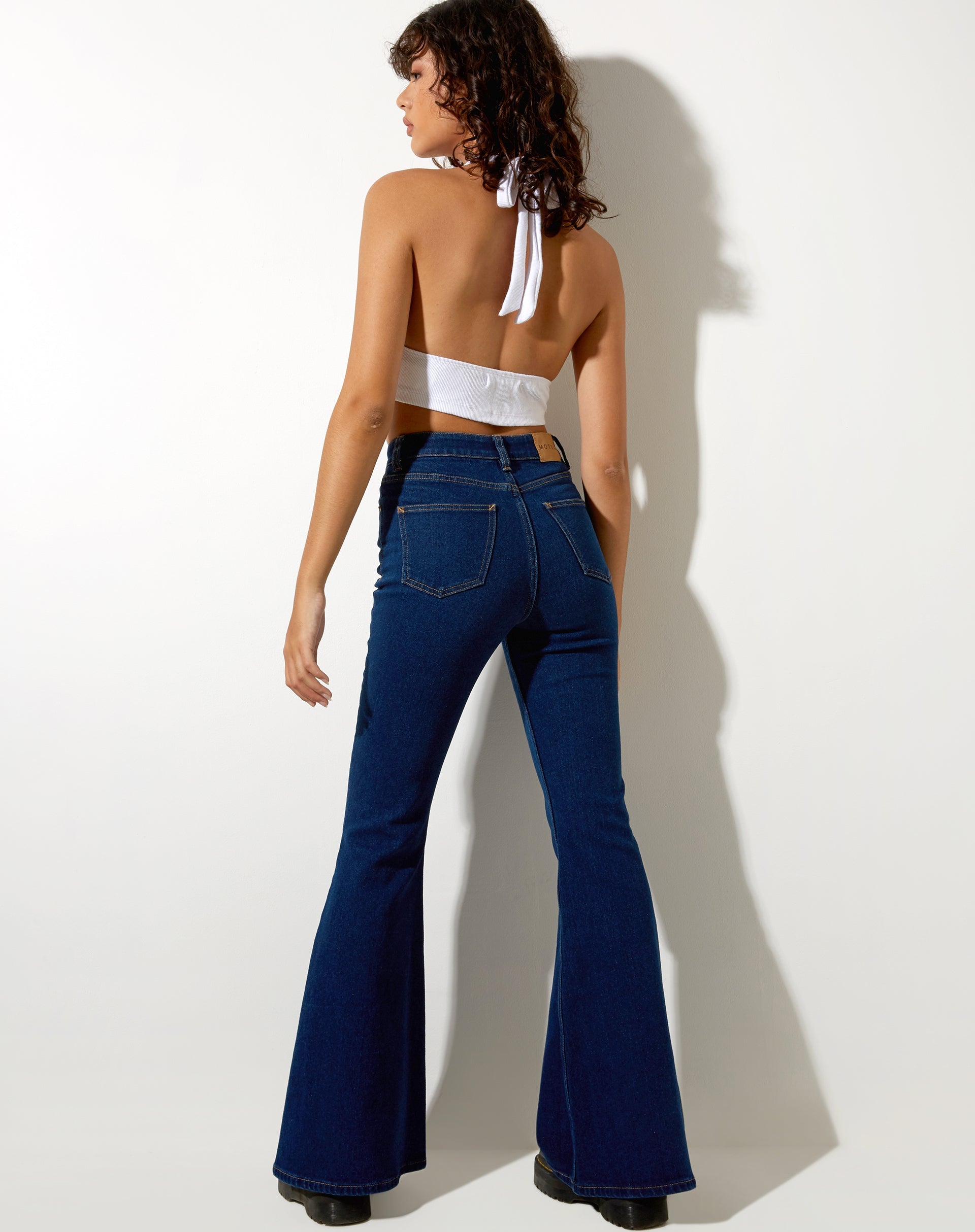 Afbeelding van Super Flare Jeans in Mid Blue