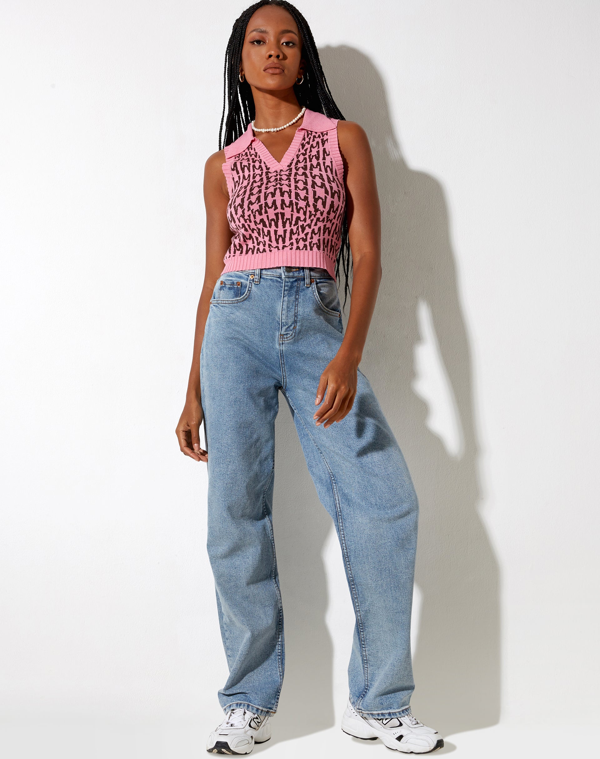 Afbeelding van Syafa Tanktop in Wavey M Roze