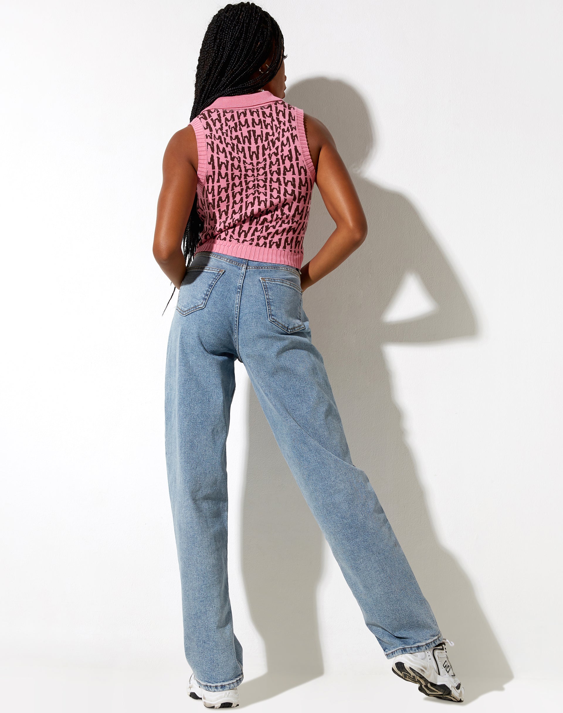 Afbeelding van Syafa Tanktop in Wavey M Roze