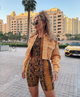 Afbeelding van Acro Unitard in Snake Mustard