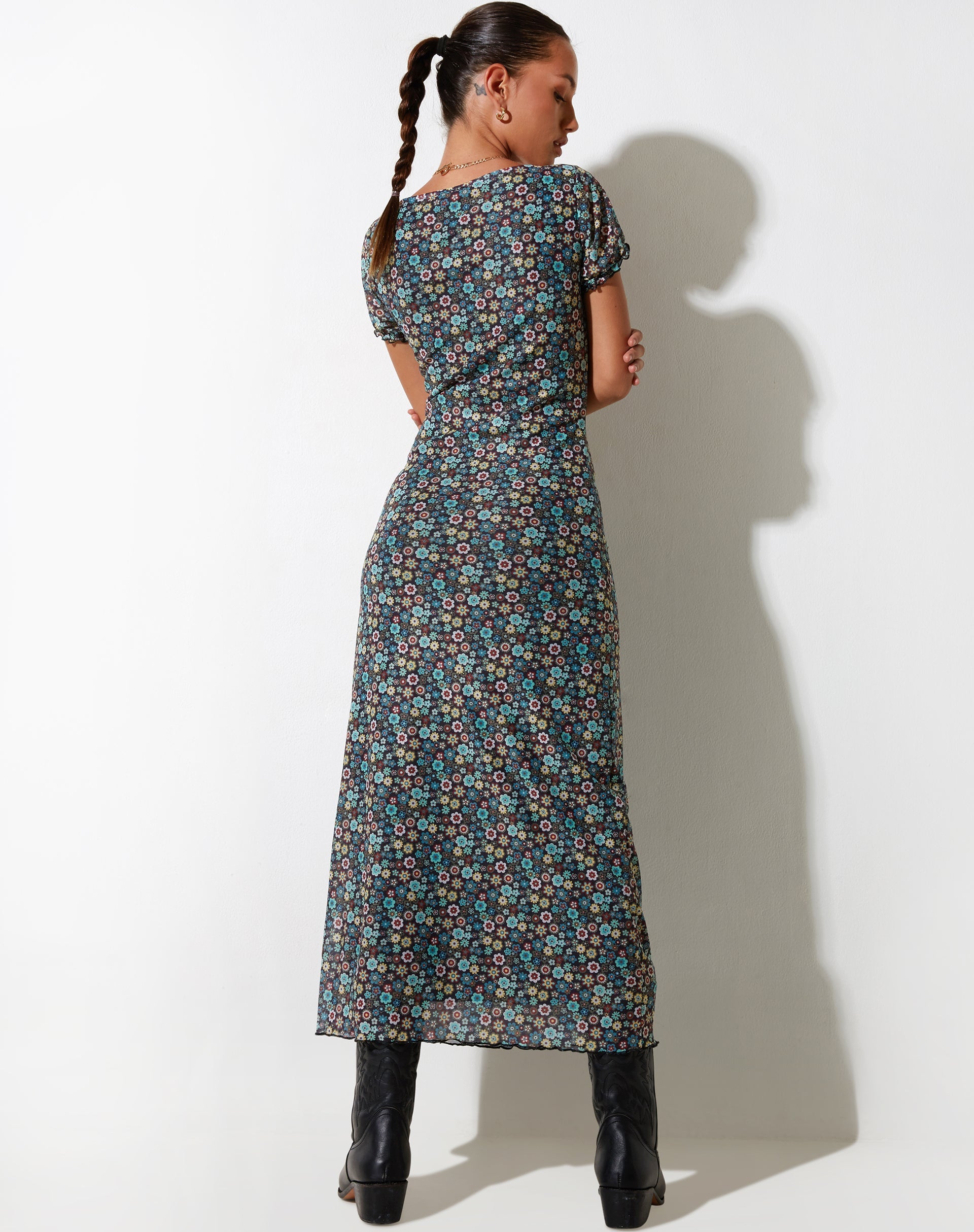 Afbeelding van Taliah Maxi Dress in Folk Floral