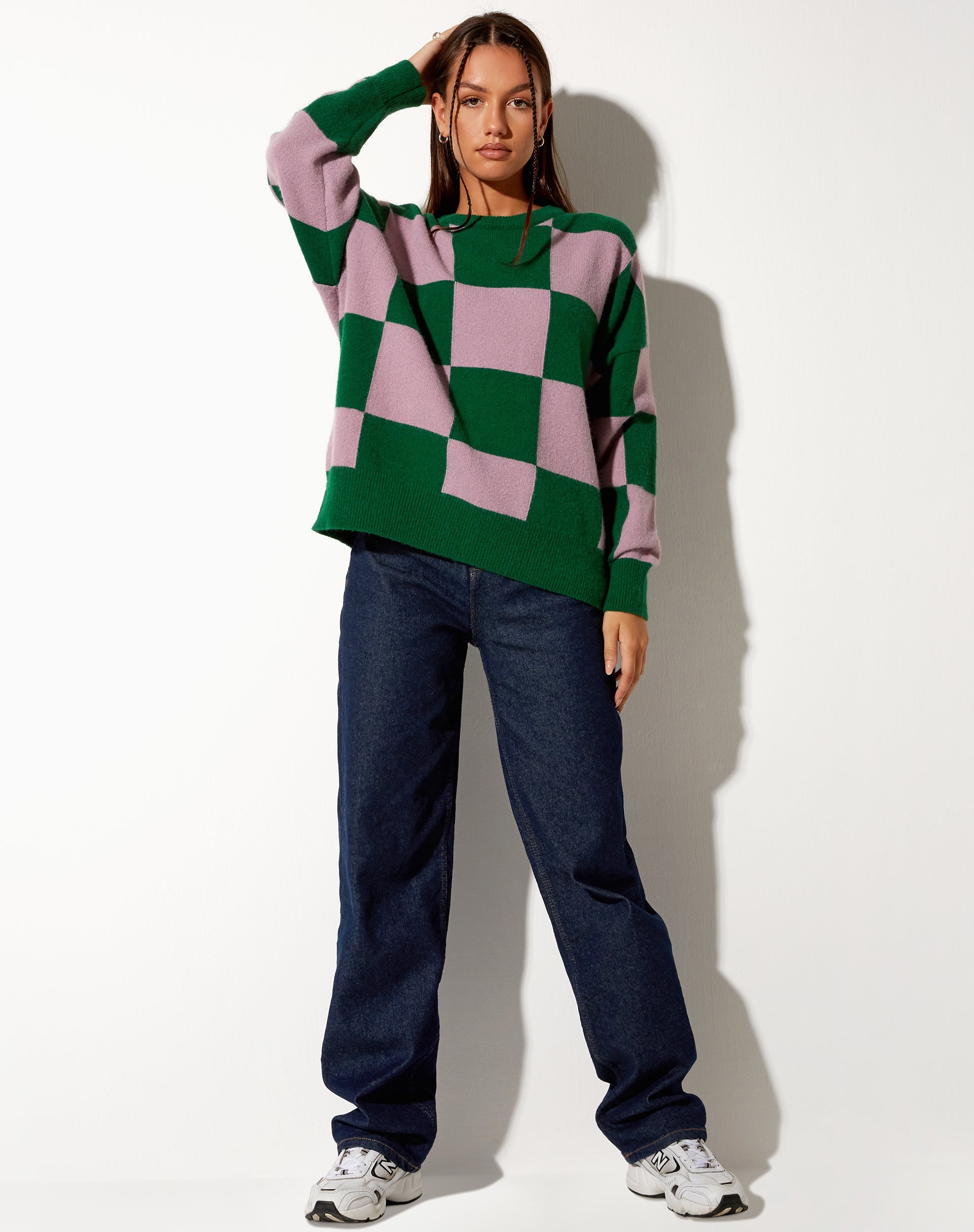 Afbeelding van Tamari Sweatshirt in Roze en Groen
