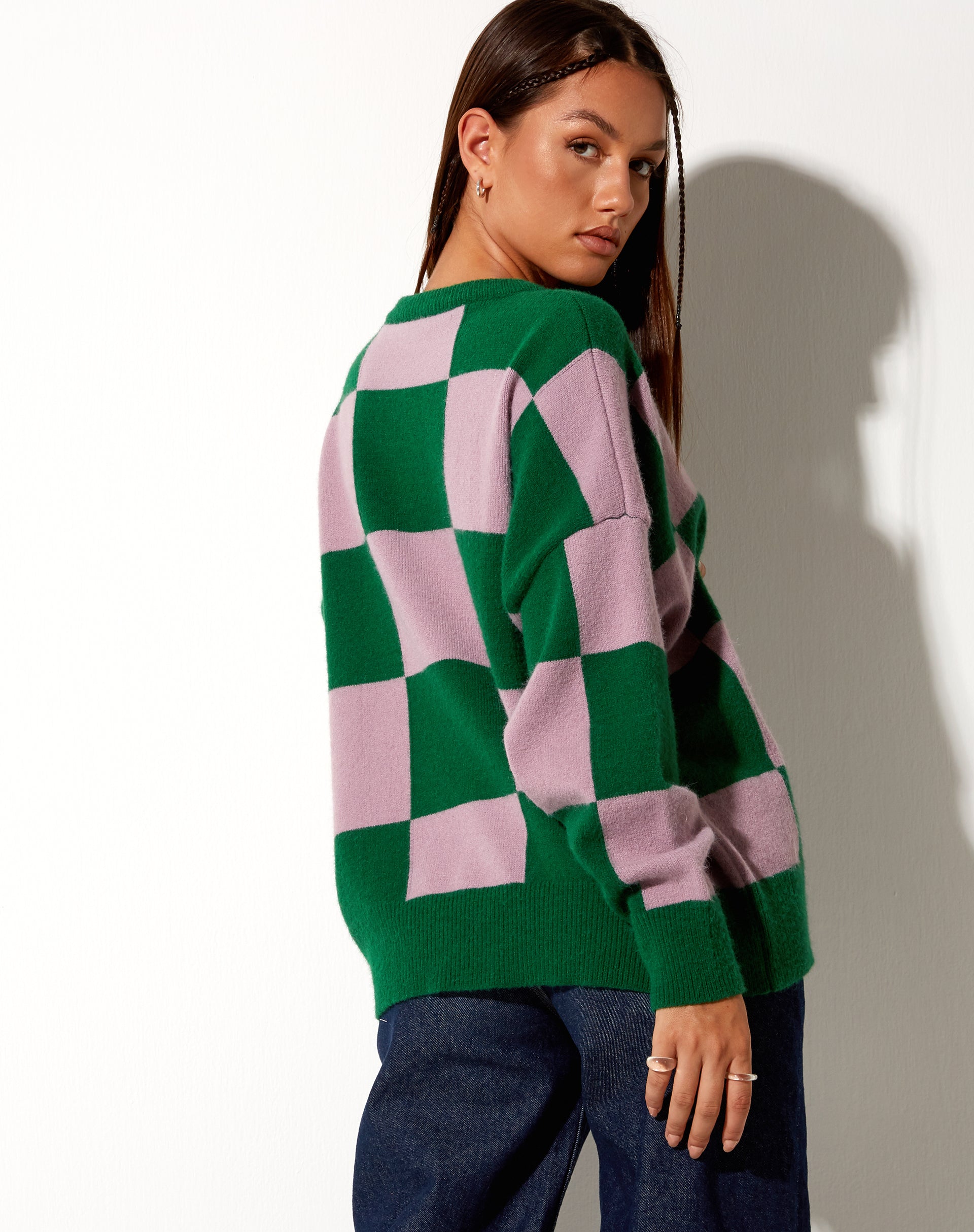 Afbeelding van Tamari Sweatshirt in Roze en Groen
