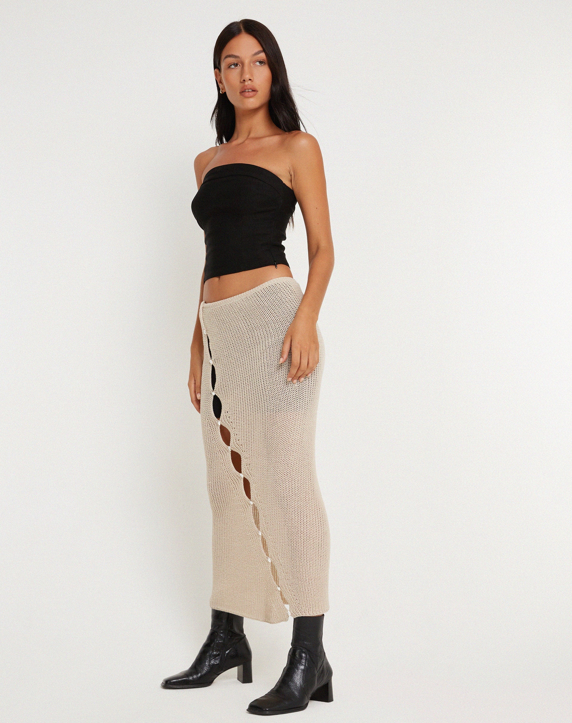Afbeelding van Tanika Maxi rok in Naturel