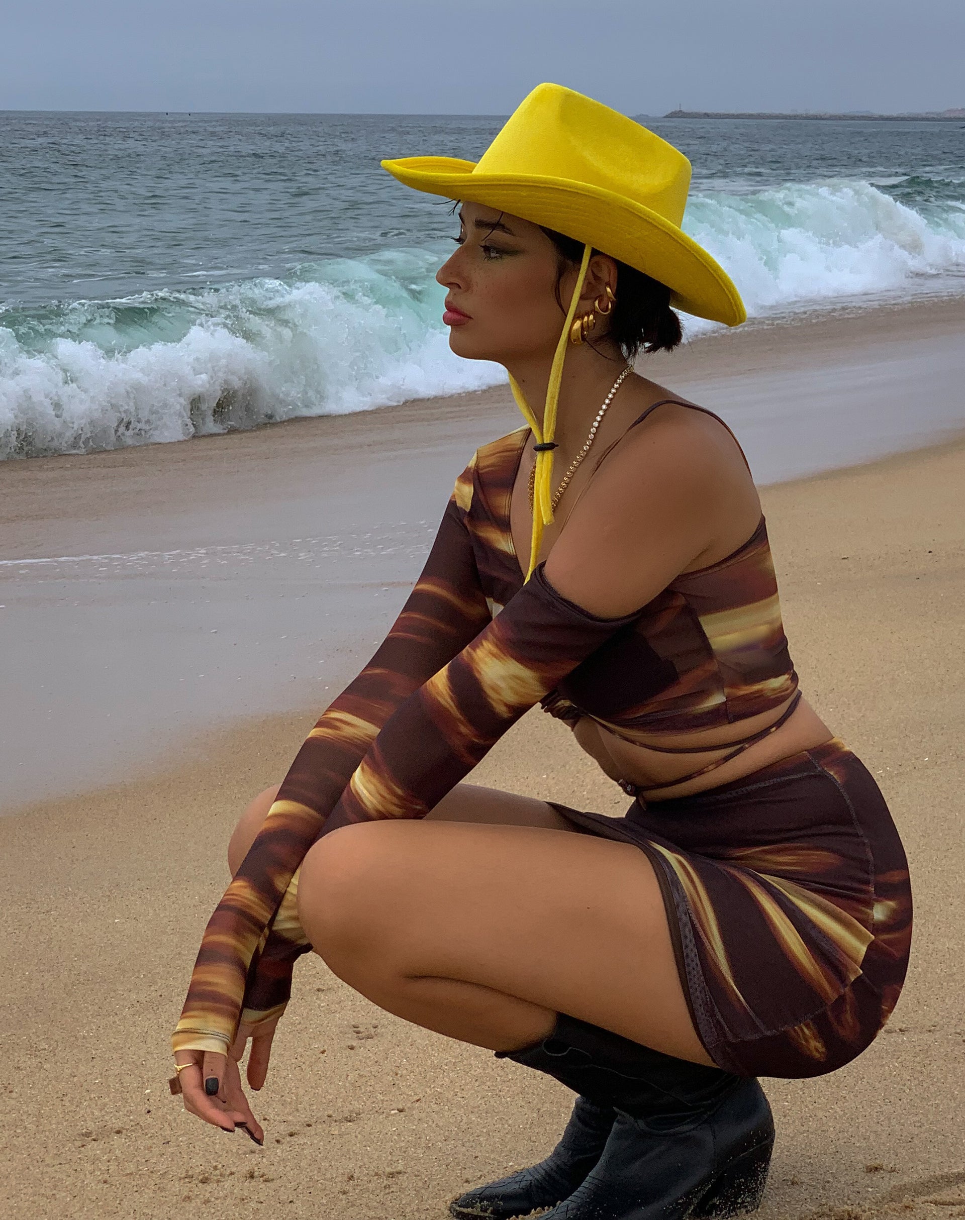 Afbeelding van MOTEL X IRIS Kimmy Mini Rok in Bleach Drip
