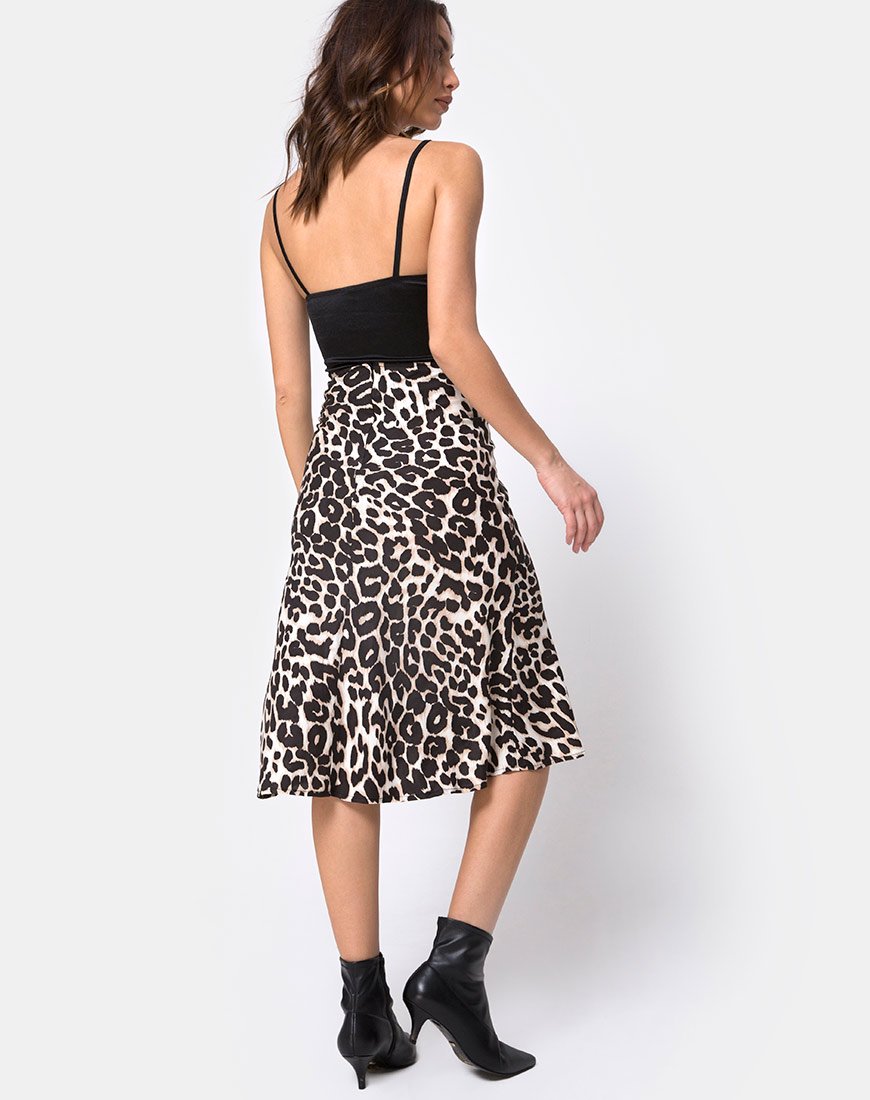 Afbeelding van Tauri Midi rok in oversized Jaguar