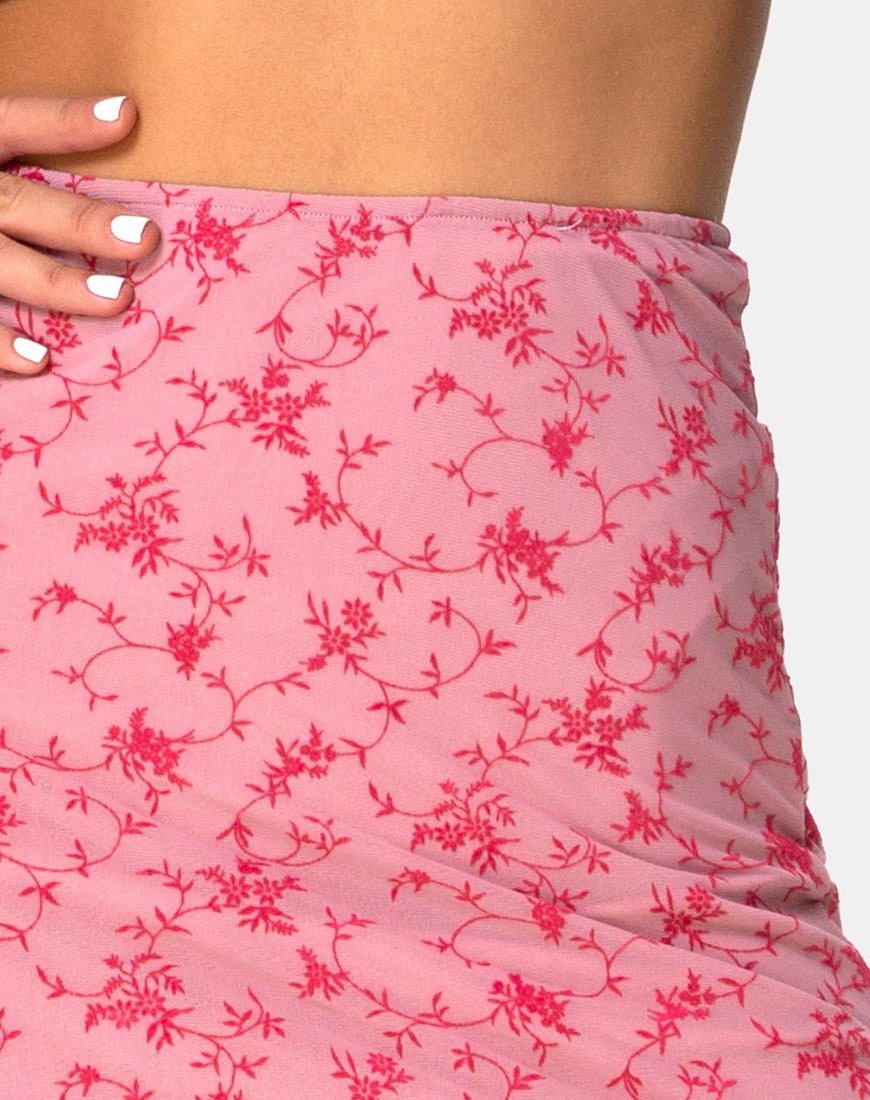 Afbeelding van Taura rok in Love Bloom Pink Flock