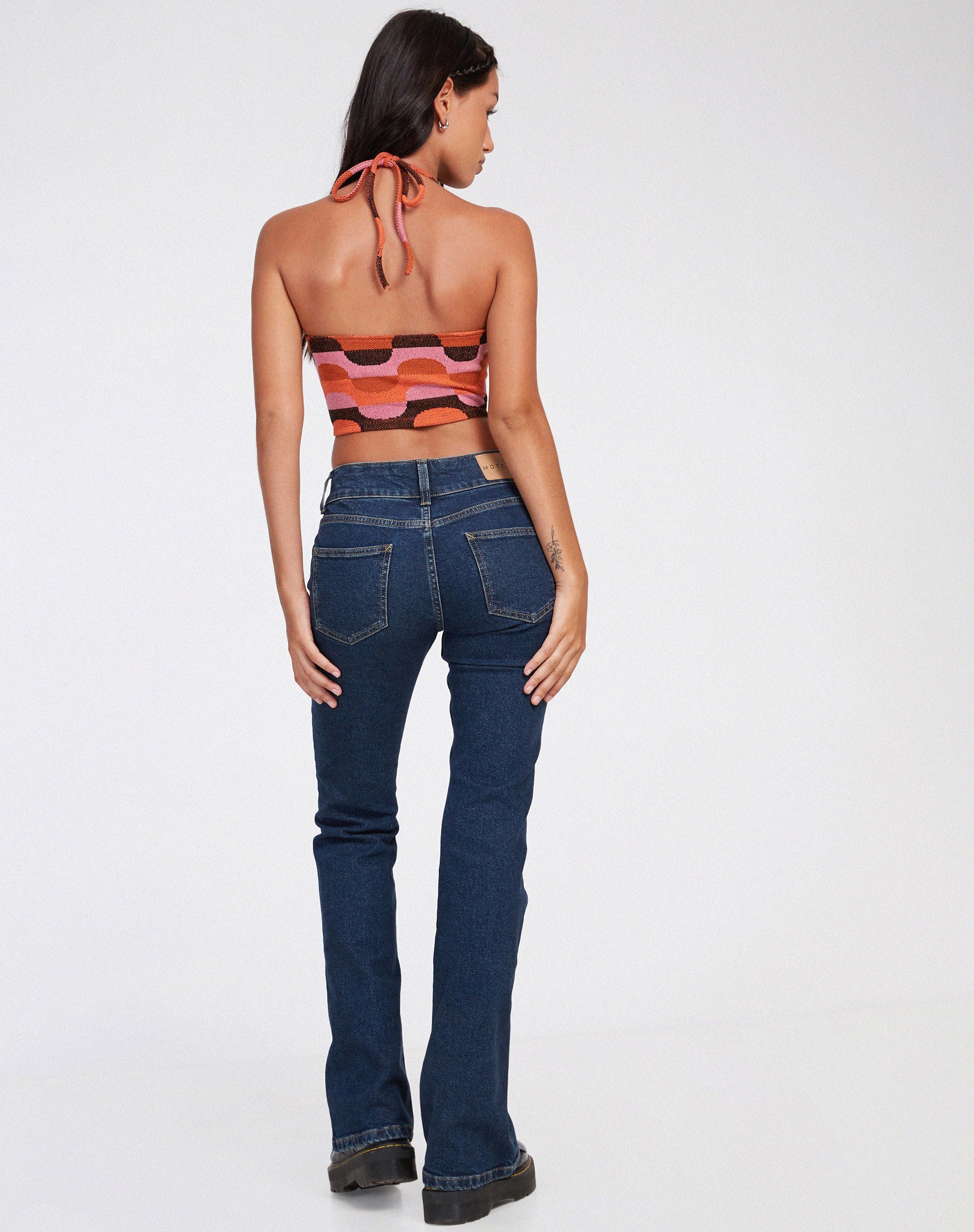 Afbeelding van Tavi Crop Top in Abstract Art Roze