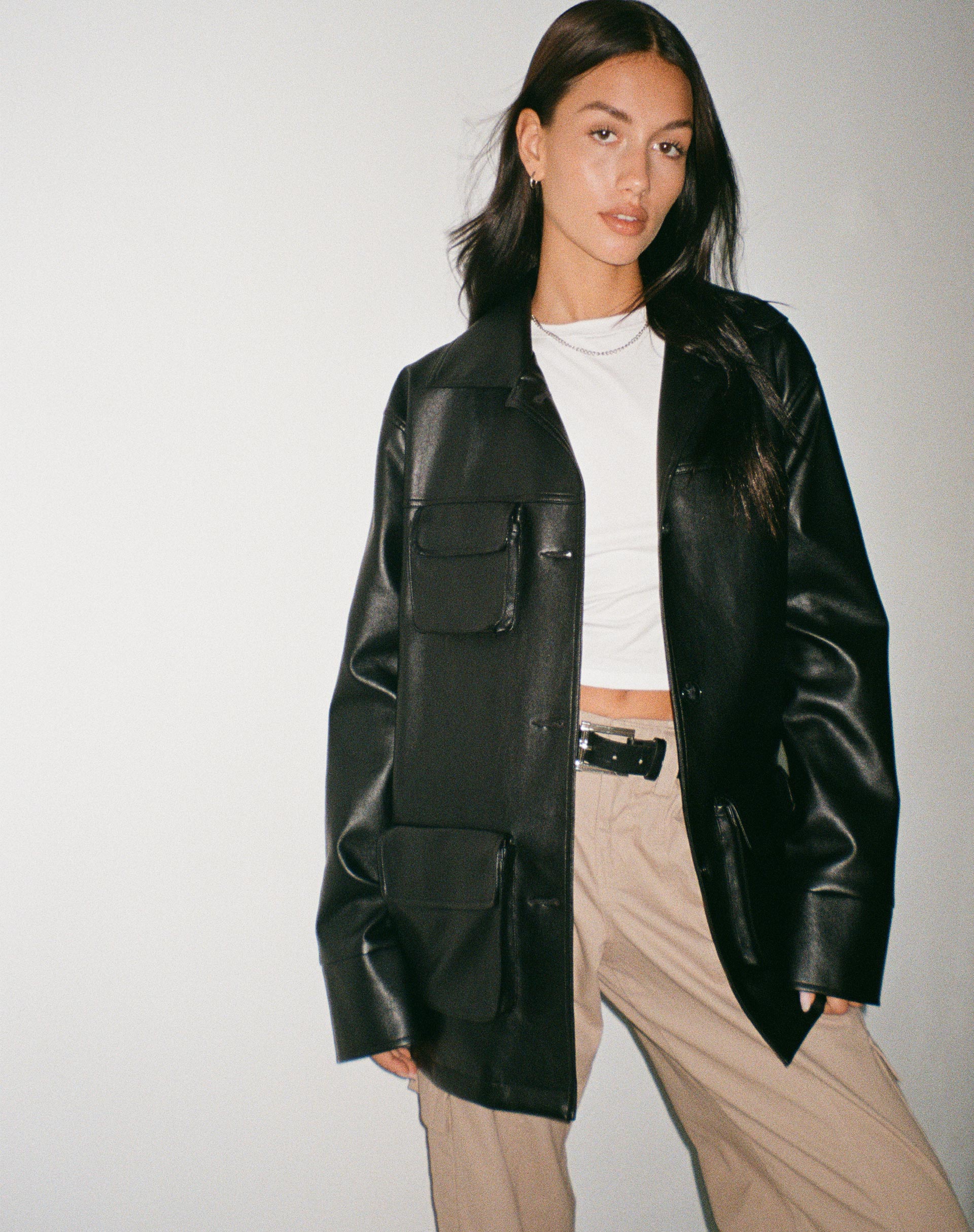 Afbeelding van Tavira Jacket in PU Zwart
