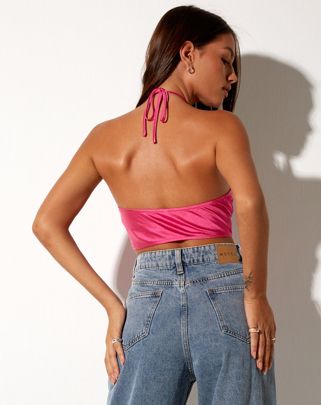 Tevy Top in Satijn Roze