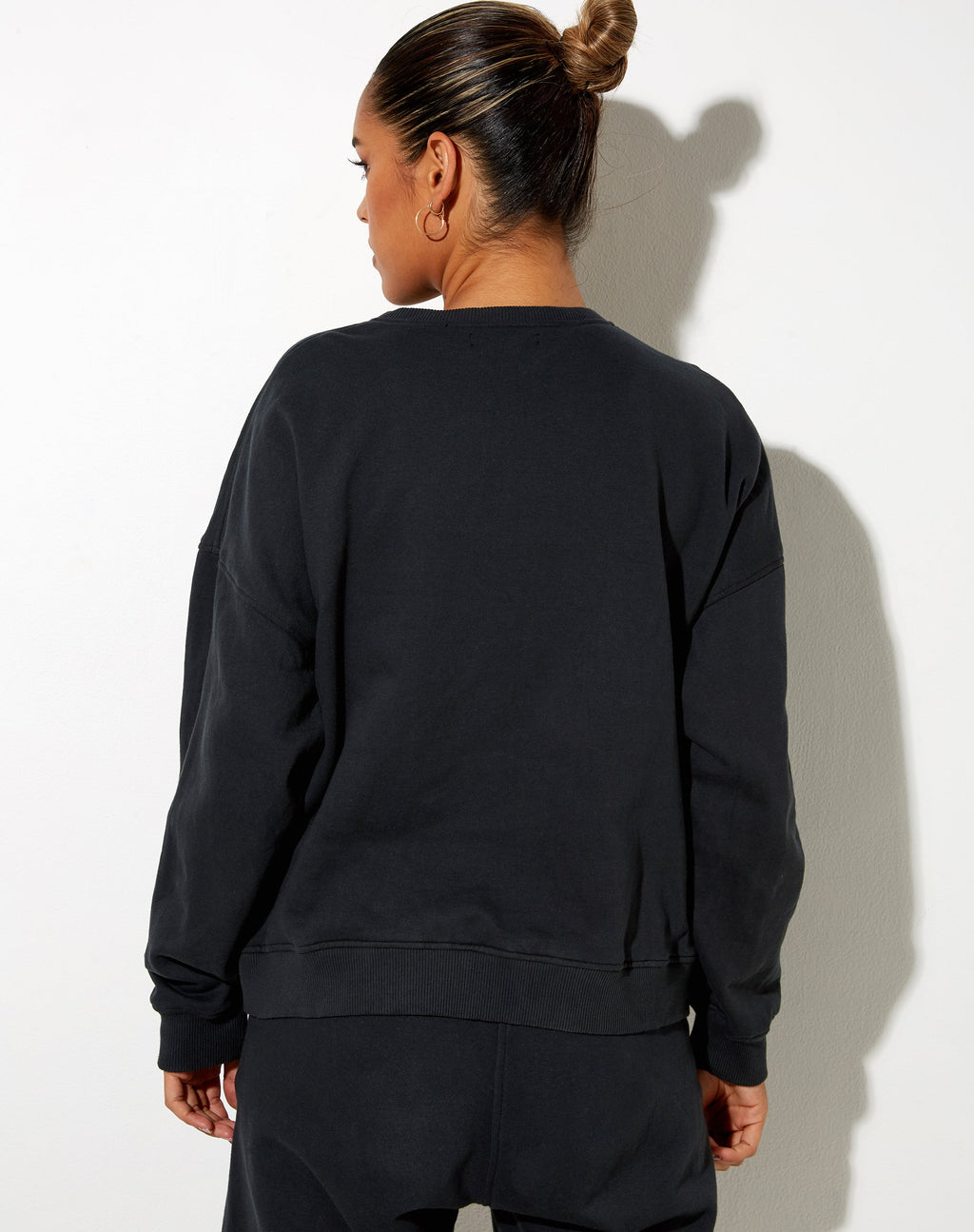 Ted Sweatshirt in Vintage Zwart Bittersweet
