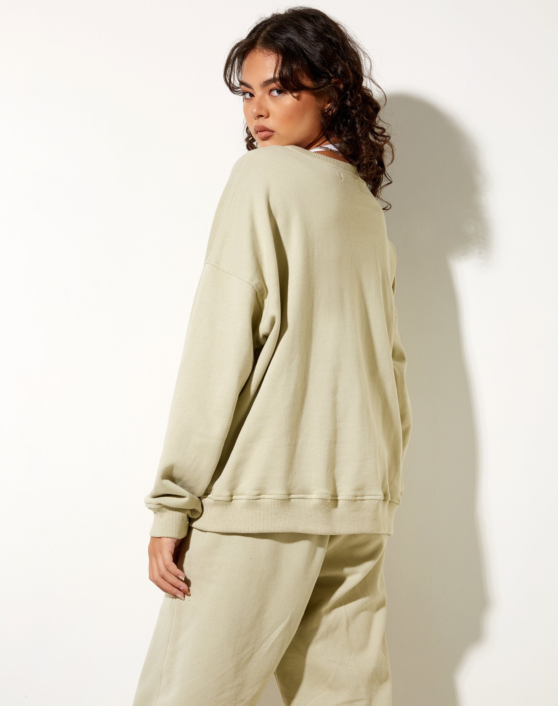 Afbeelding van Ted Sweatshirt in Pastel Groen Keepin It Casual