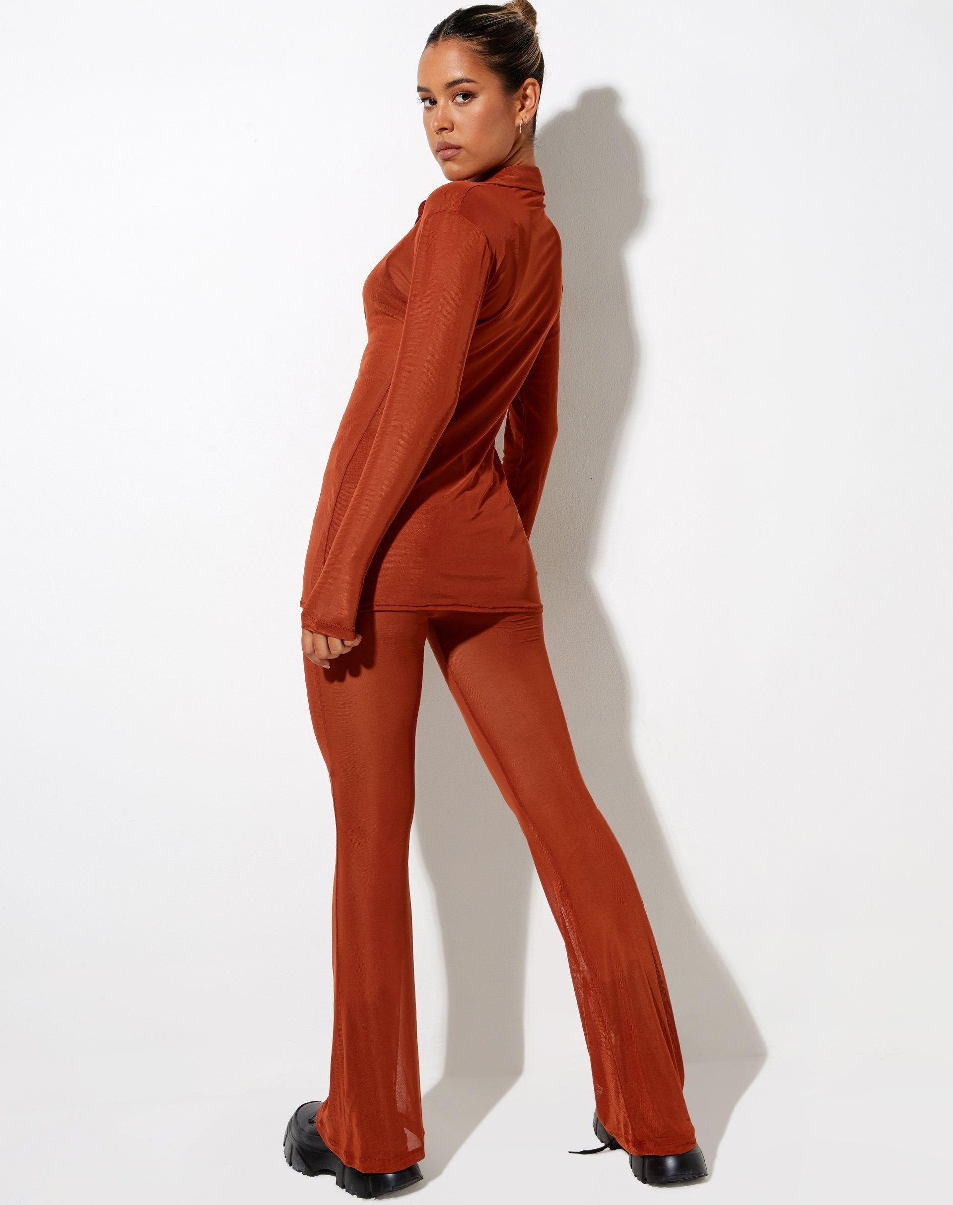Afbeelding van Tere Shirt in Mesh Toffee