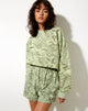 Afbeelding van Fawly Crop Top in Marble Green