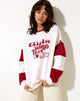 Afbeelding van Tetty Sweatshirt in Ivoor Rood Adrenaline Meisjes Wereld Team