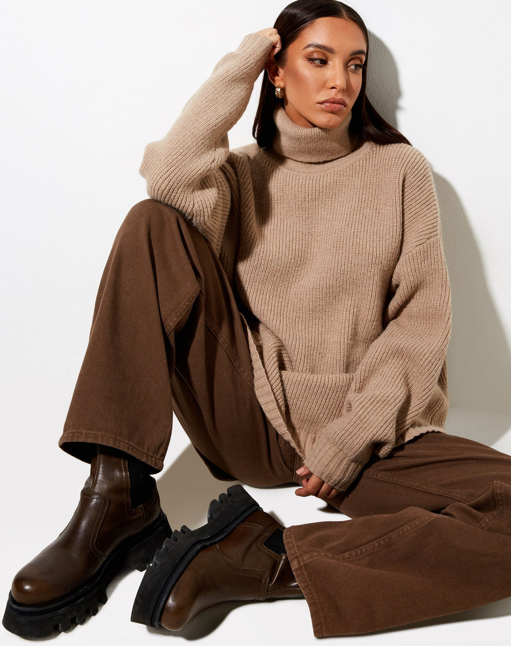 Thach trui in grijs beige