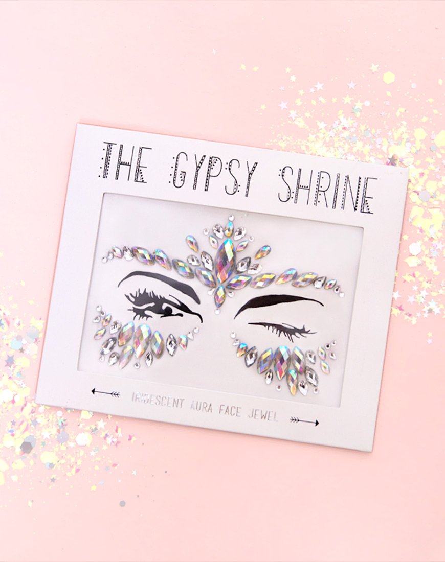 Afbeelding van The Gypsy Shrine Iridescent Aqua Face Jewel
