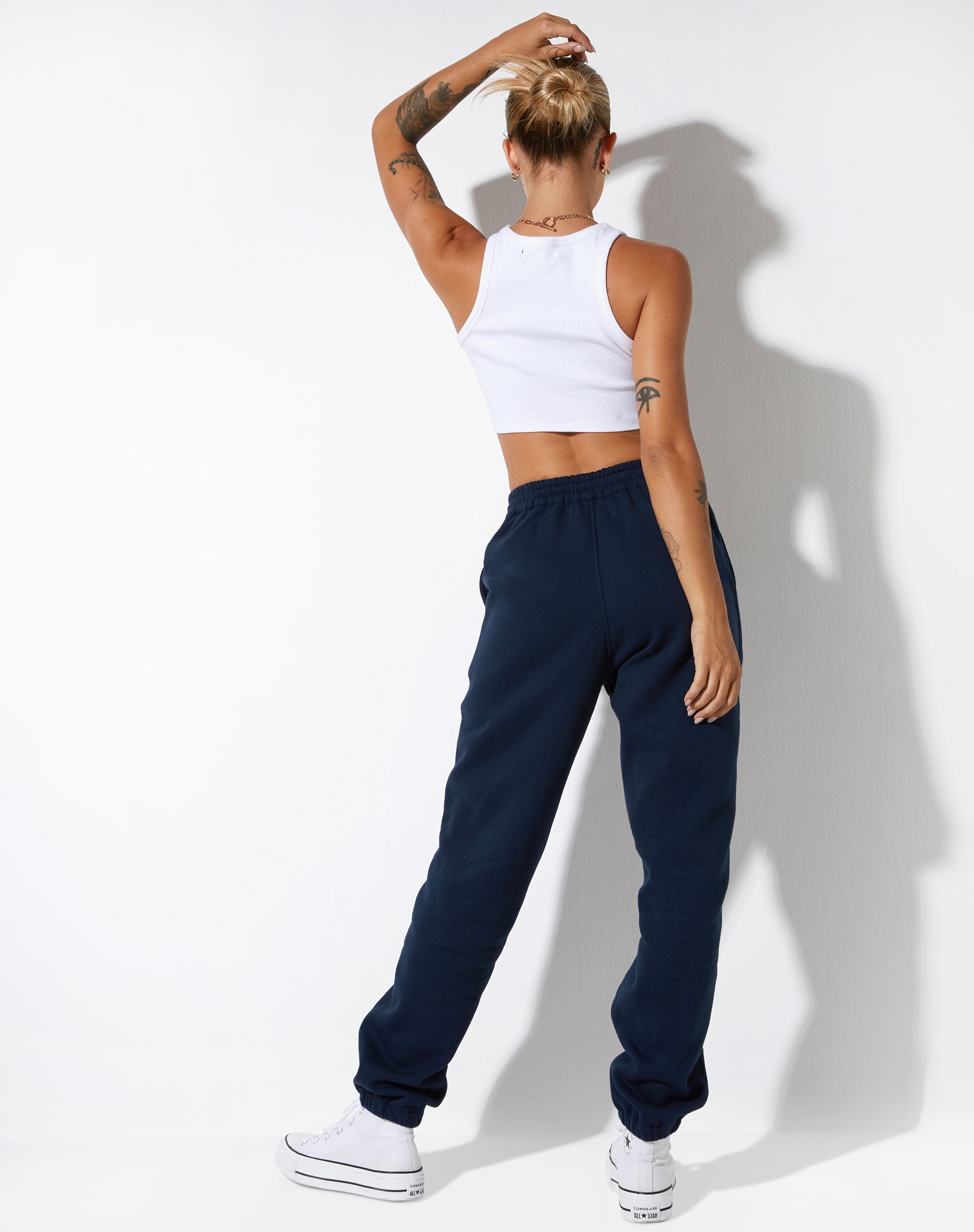 Afbeelding van Basta Jogger in Navy Citrus Stripe Voetbal 1999