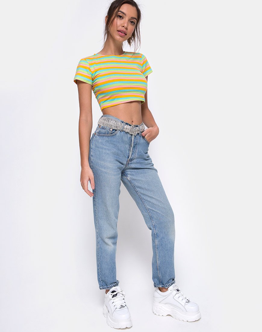 Afbeelding van Tindy Crop Top in Sweet Stripe
