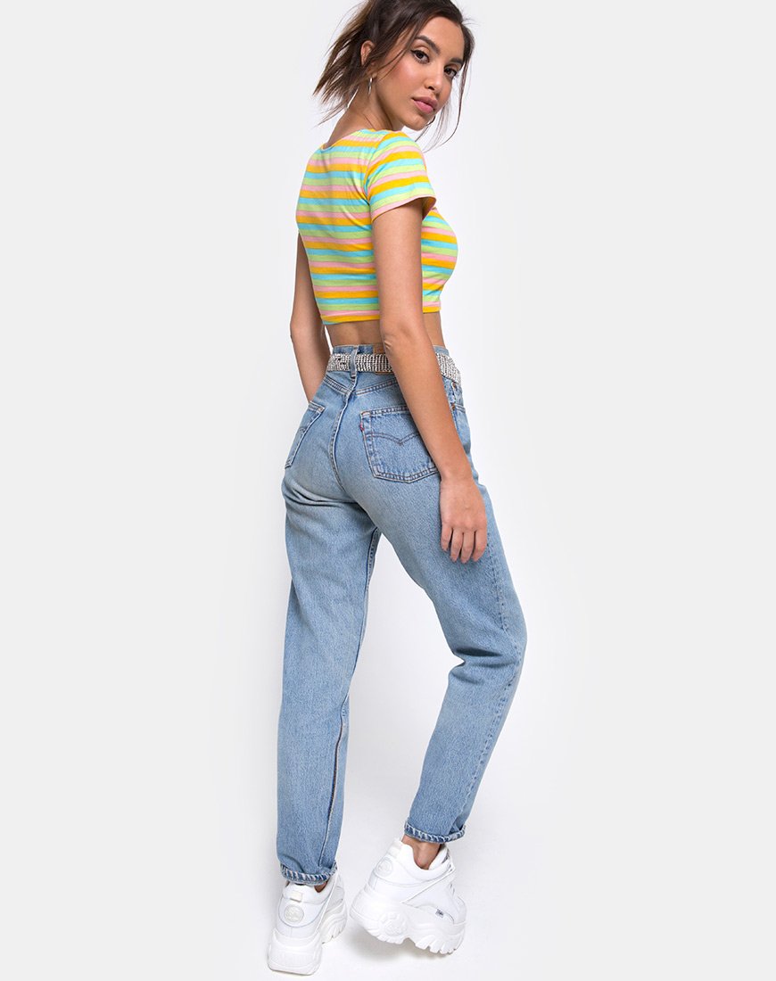 Afbeelding van Tindy Crop Top in Sweet Stripe