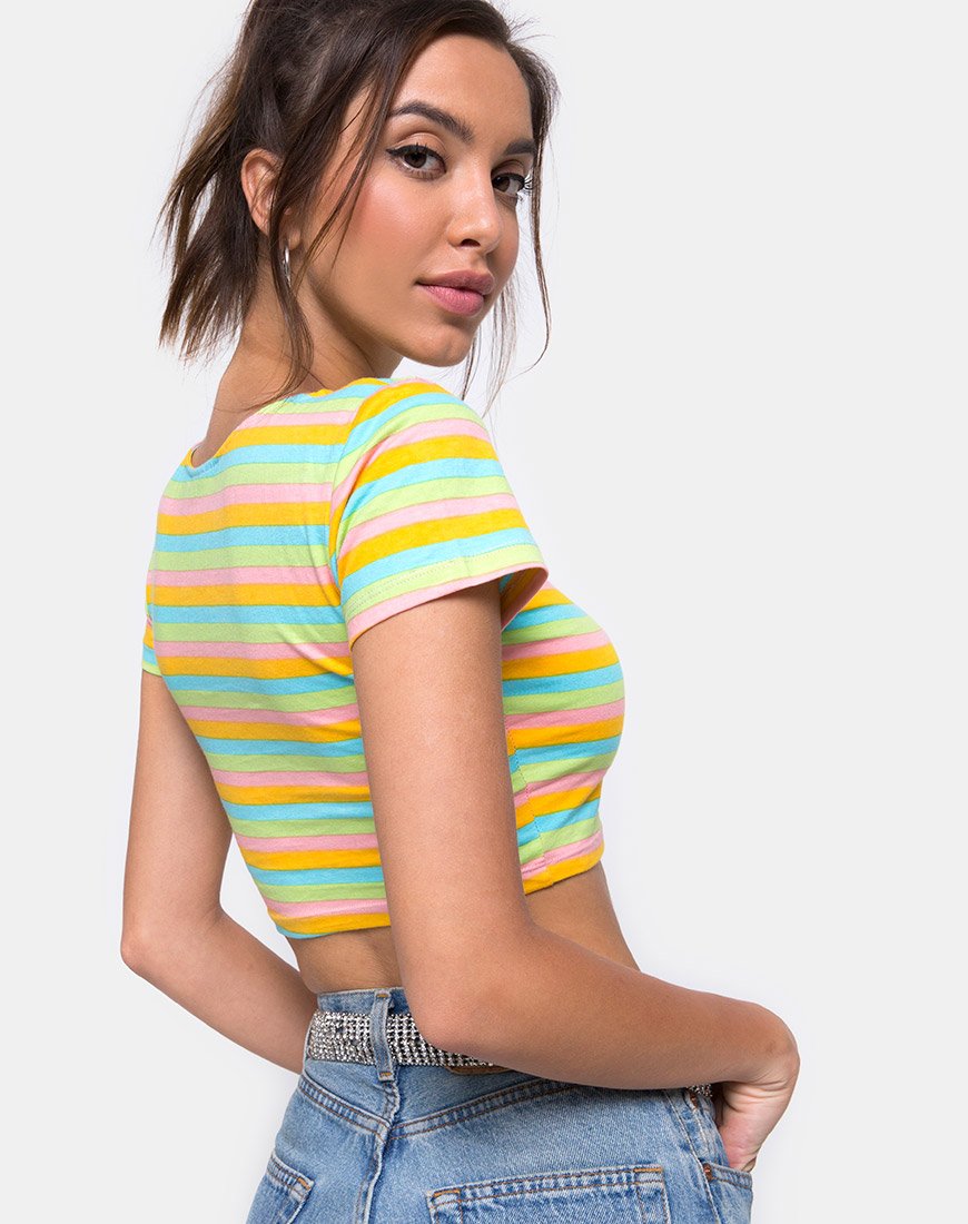 Afbeelding van Tindy Crop Top in Sweet Stripe