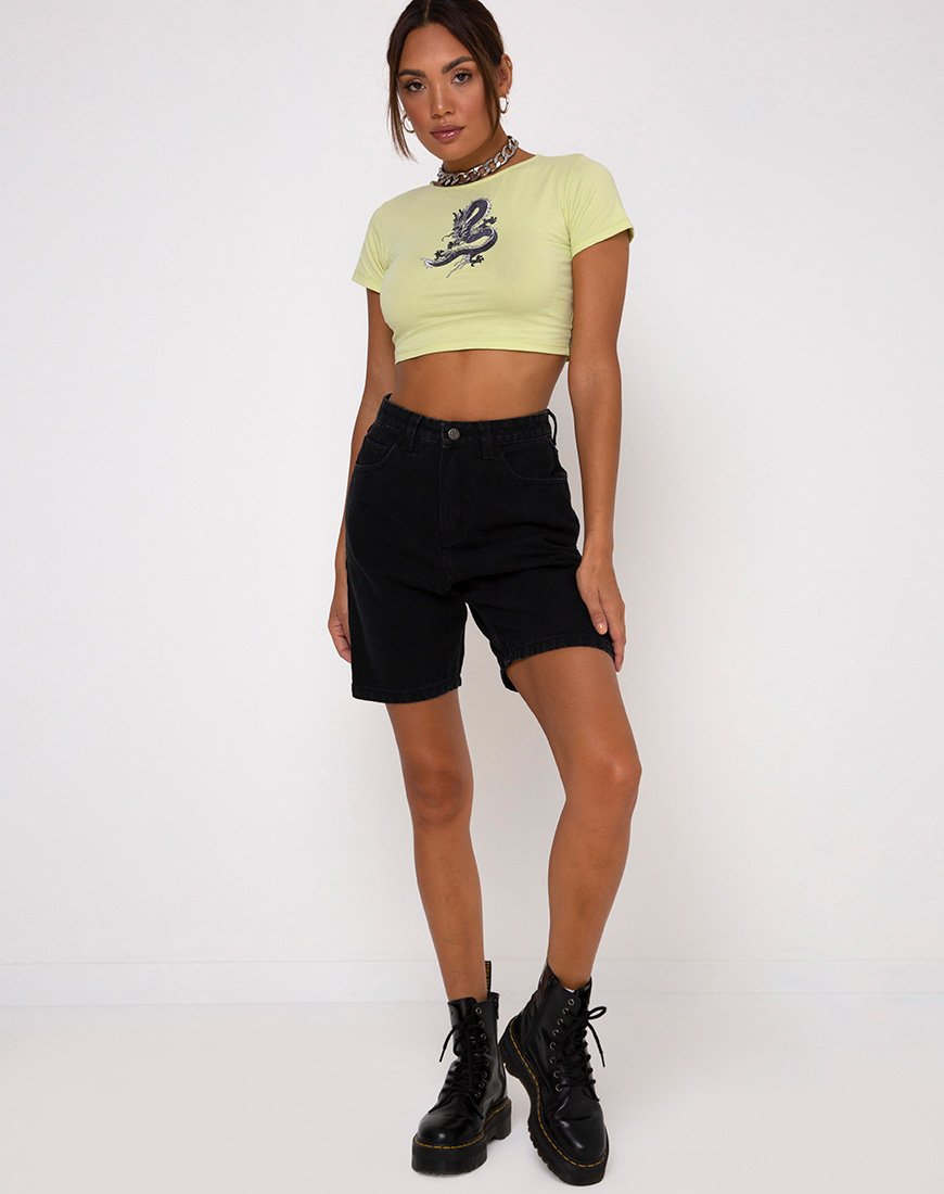 Afbeelding van Tindy Crop Top in Pistachio Draak Embro