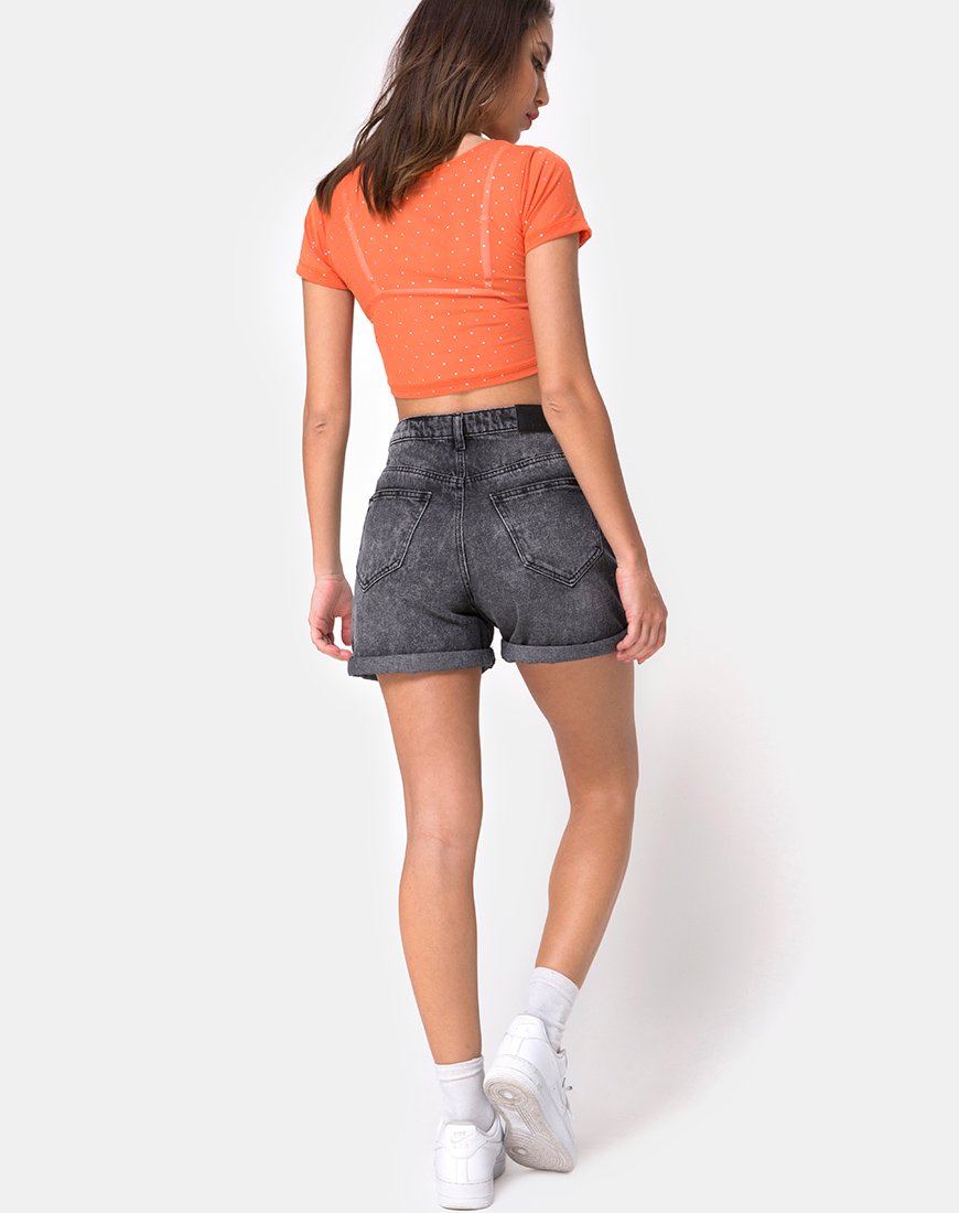 Afbeelding van Tindy Crop Top in Crystal Net Oranje