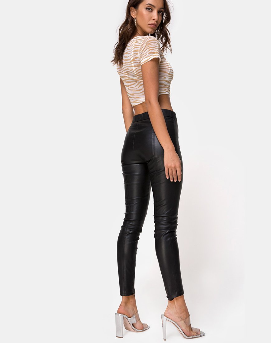 Afbeelding van Tindy Top in Net Tan Crème Zebra