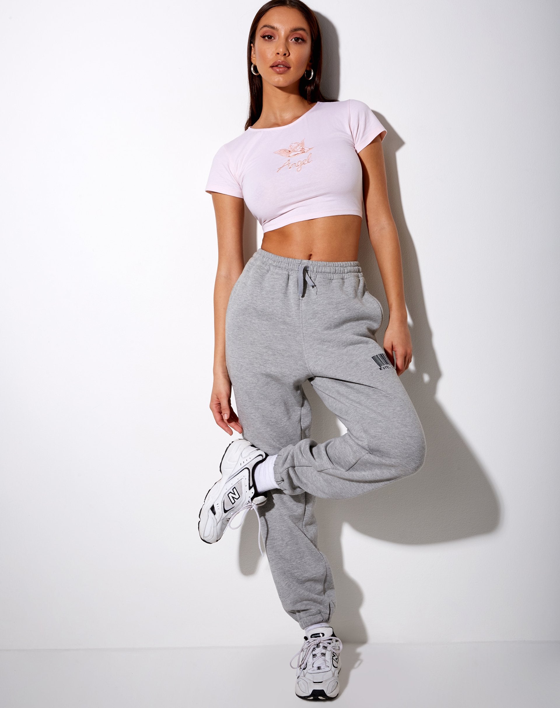 Afbeelding van Tindy Crop Top in Blush Pink Angelo "Angel" Embro